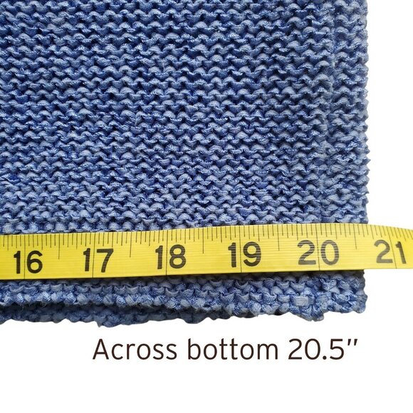 J.Jill Textured Open Weave Cotton Blend  Sweater Periwinkle Blue Size M - Picture 14 of 15